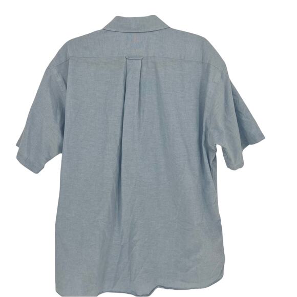 Stafford Men's Light Blue Short Sleeve Button Down Shirt - Picture 2 of 6